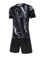 Aero Flow Black Kids Football Kit