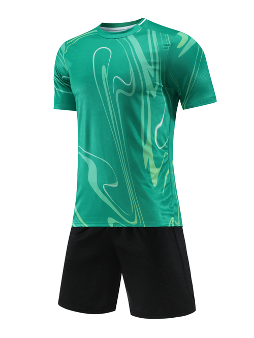 Aero Flow Green Kids Football Kit