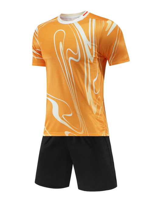 Aero Flow Orange Kids Football Kit