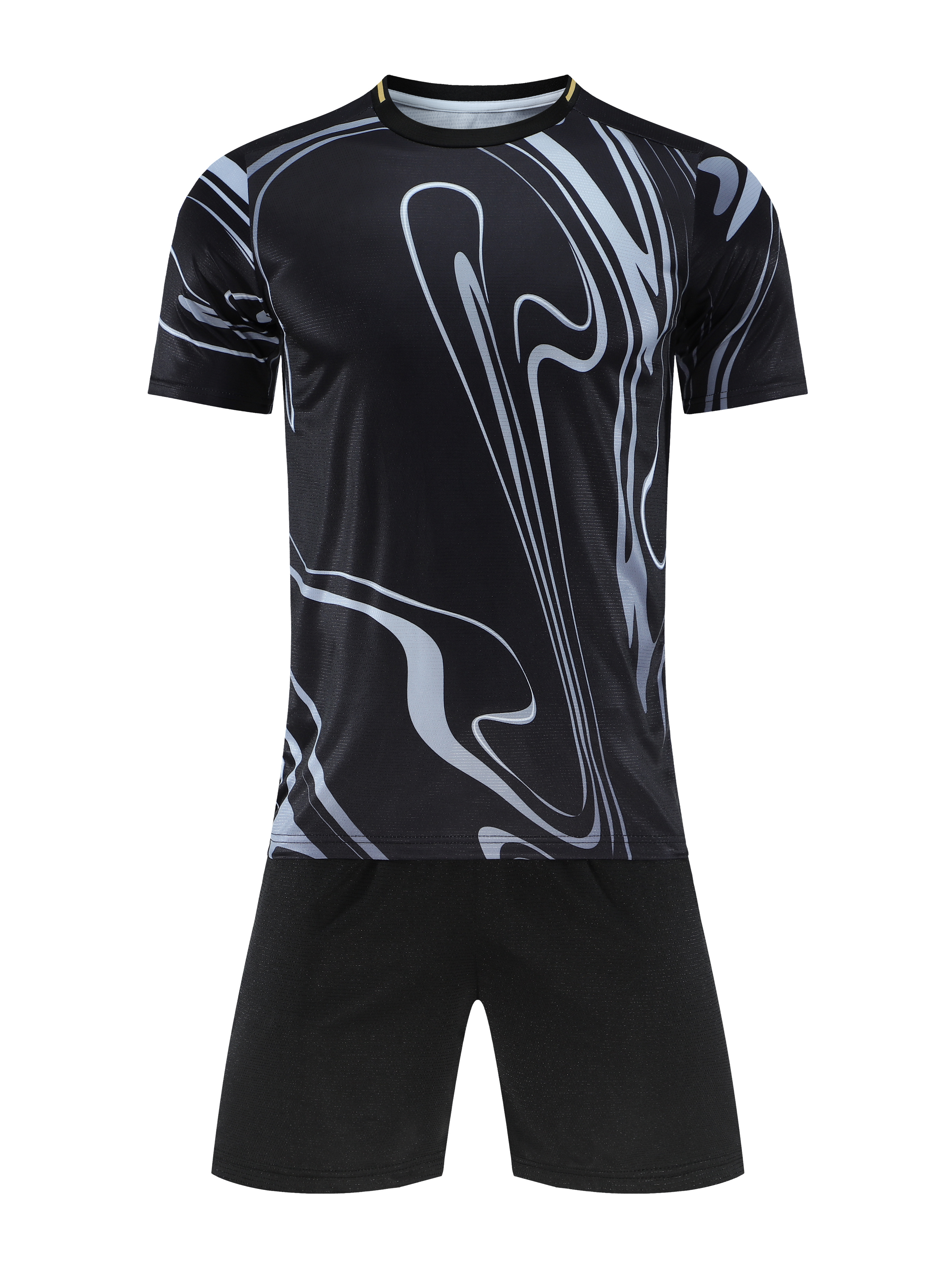 Aero Flow Black Kids Football Kit