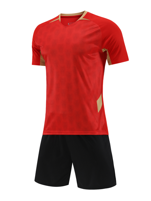 Velocity Strike Red Kids Football Kit