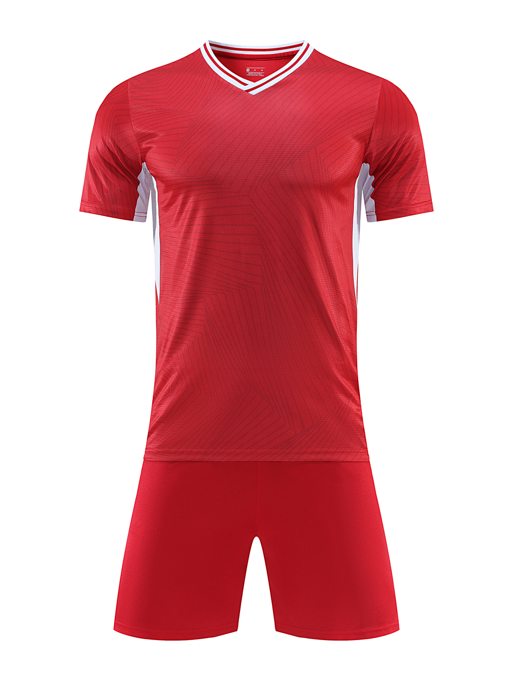 Vector Line Red Kids Football Kit