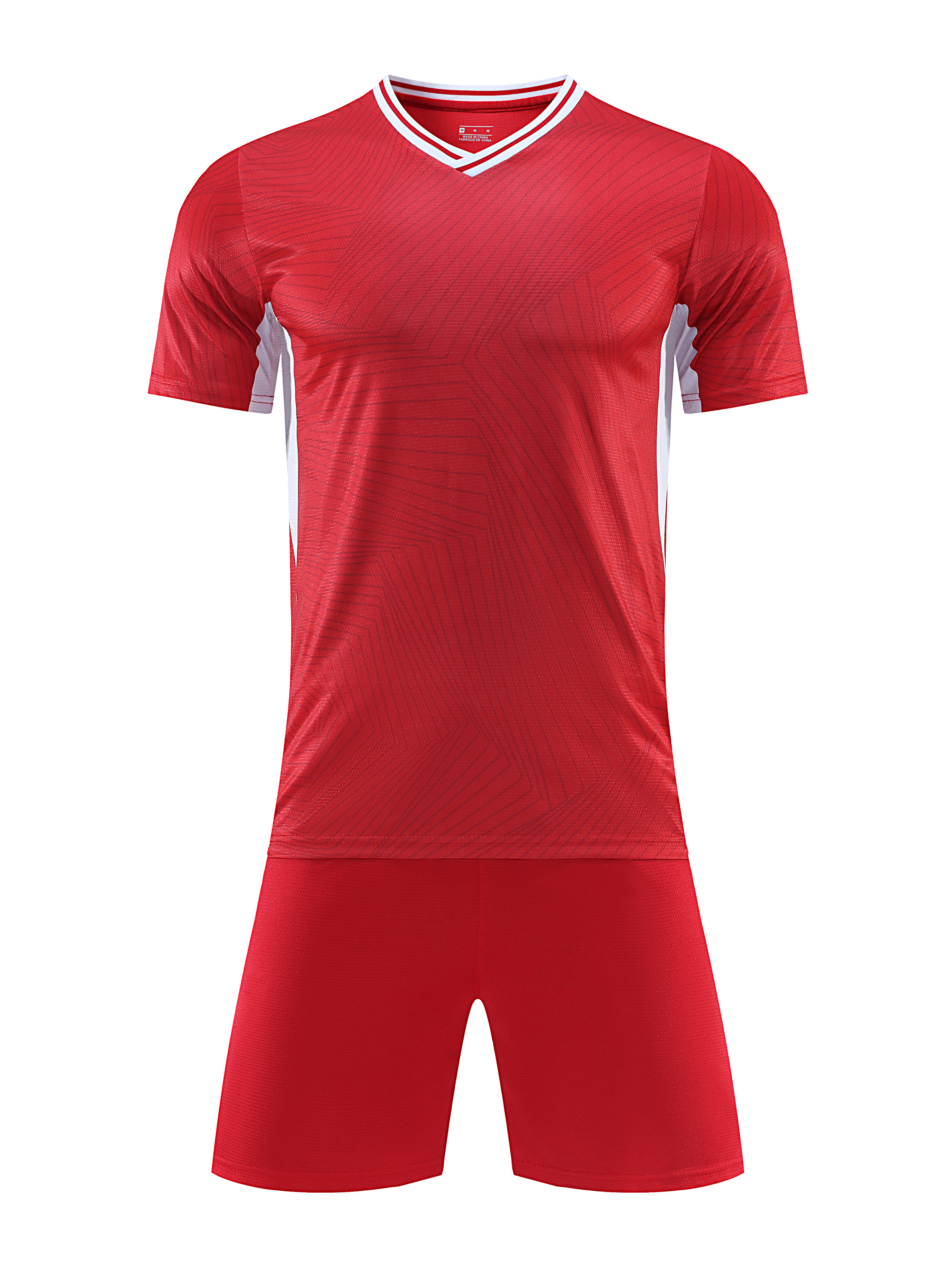 Vector Line Red Kids Football Kit