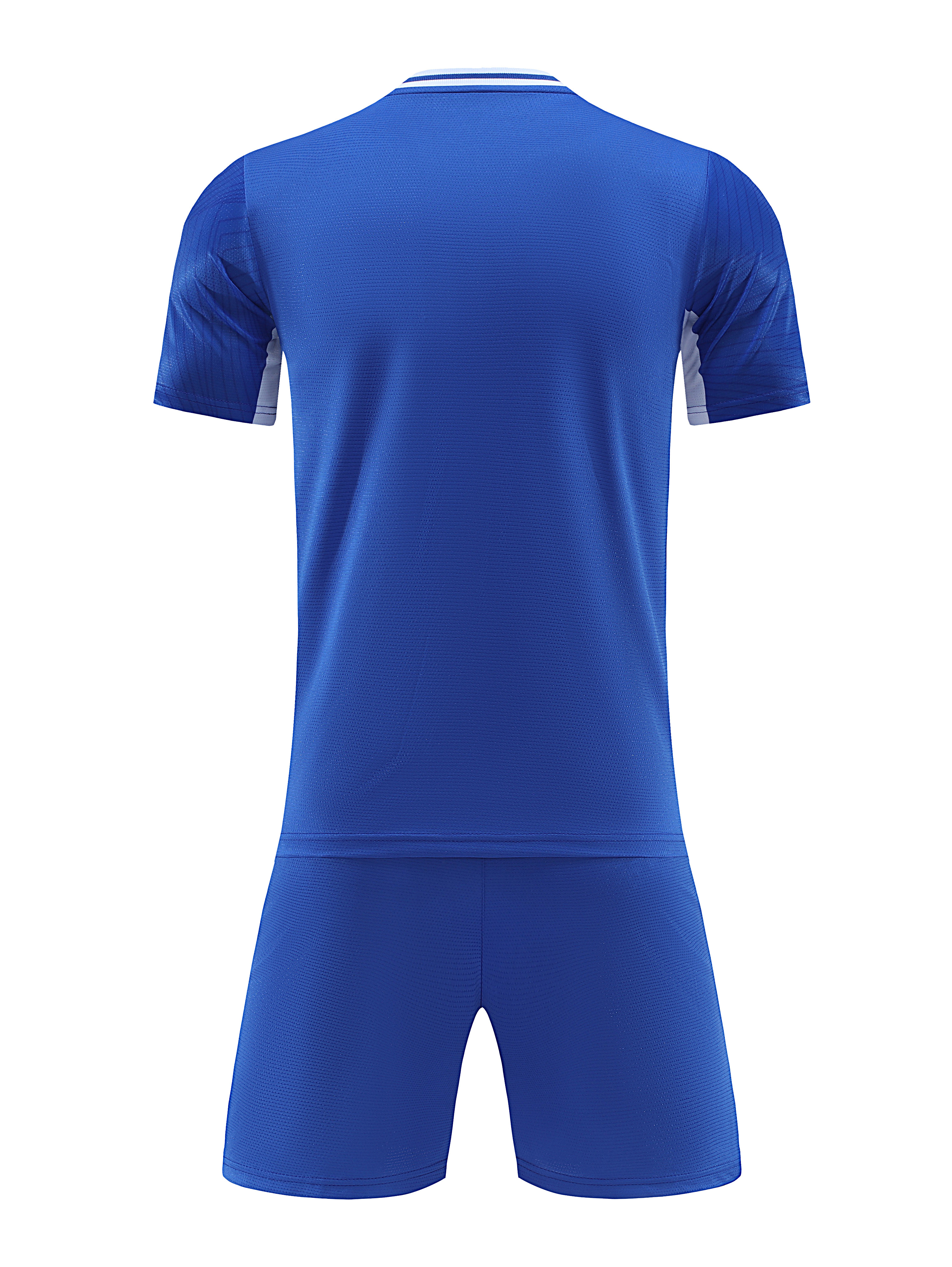 Vector Line Blue Kids Football Kit