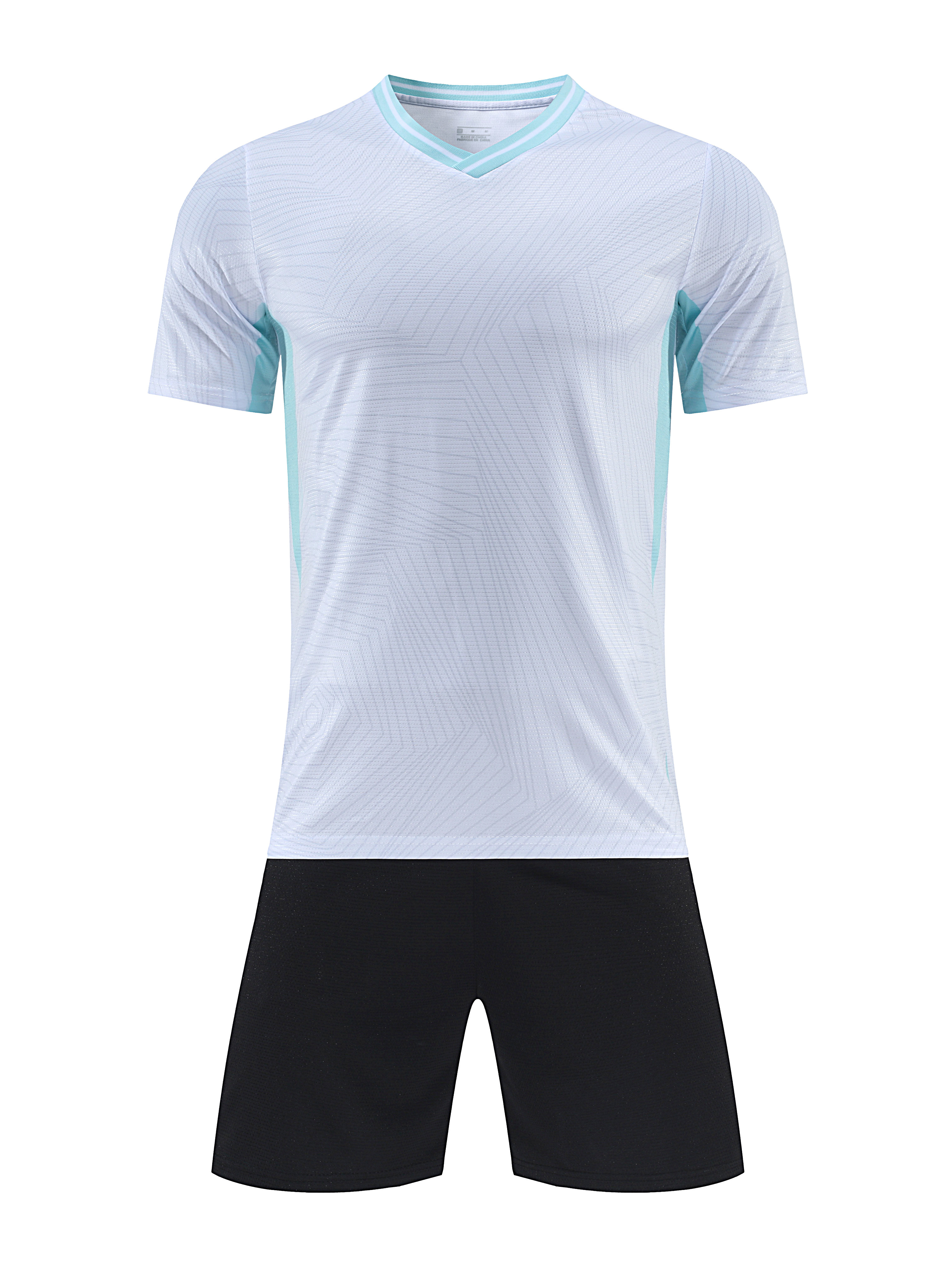 Vector Line White Kids Football Kit