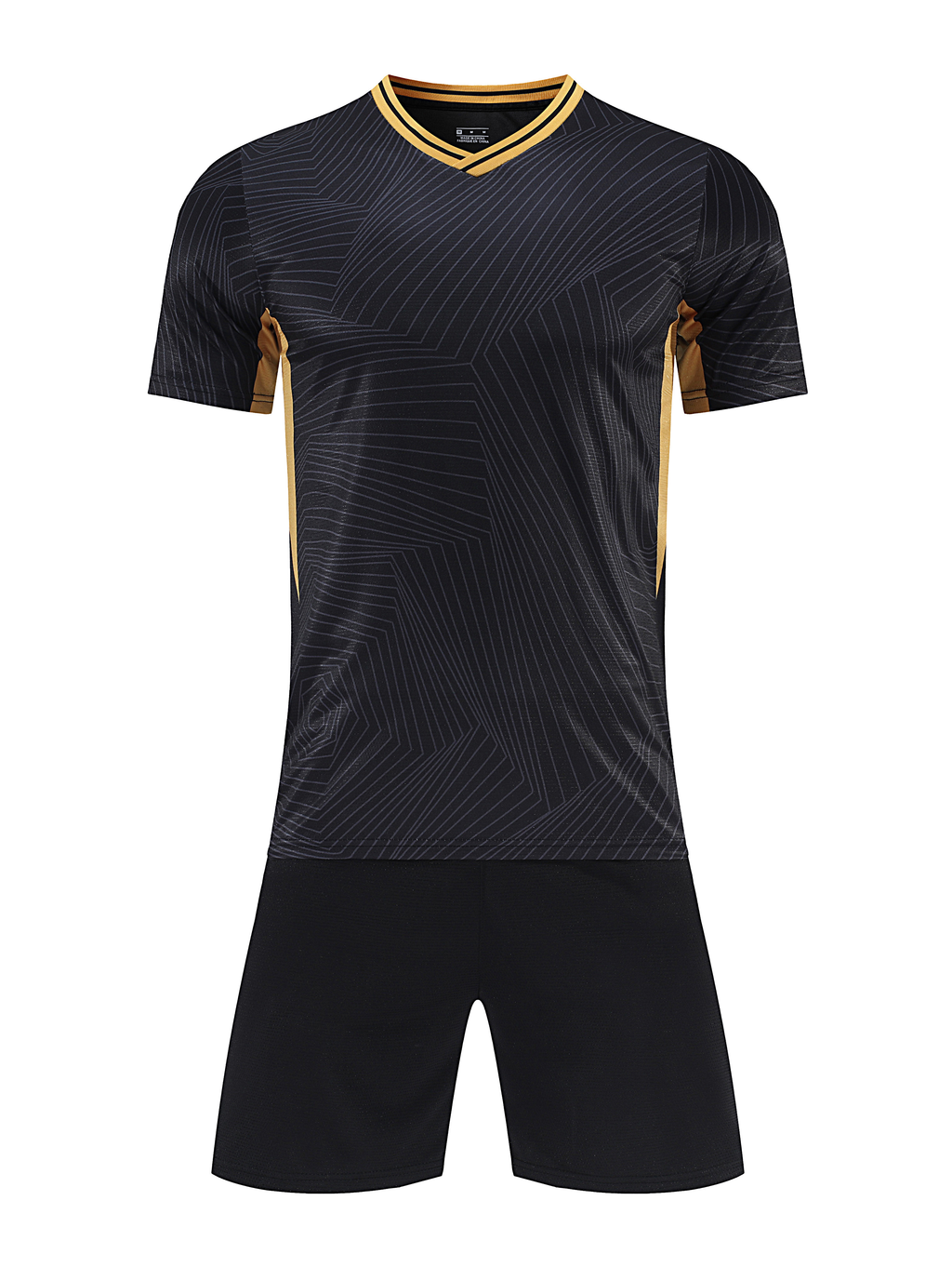 Vector Line Black Kids Football Kit
