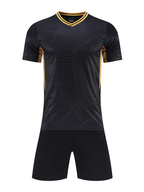 Vector Line Black Kids Football Kit