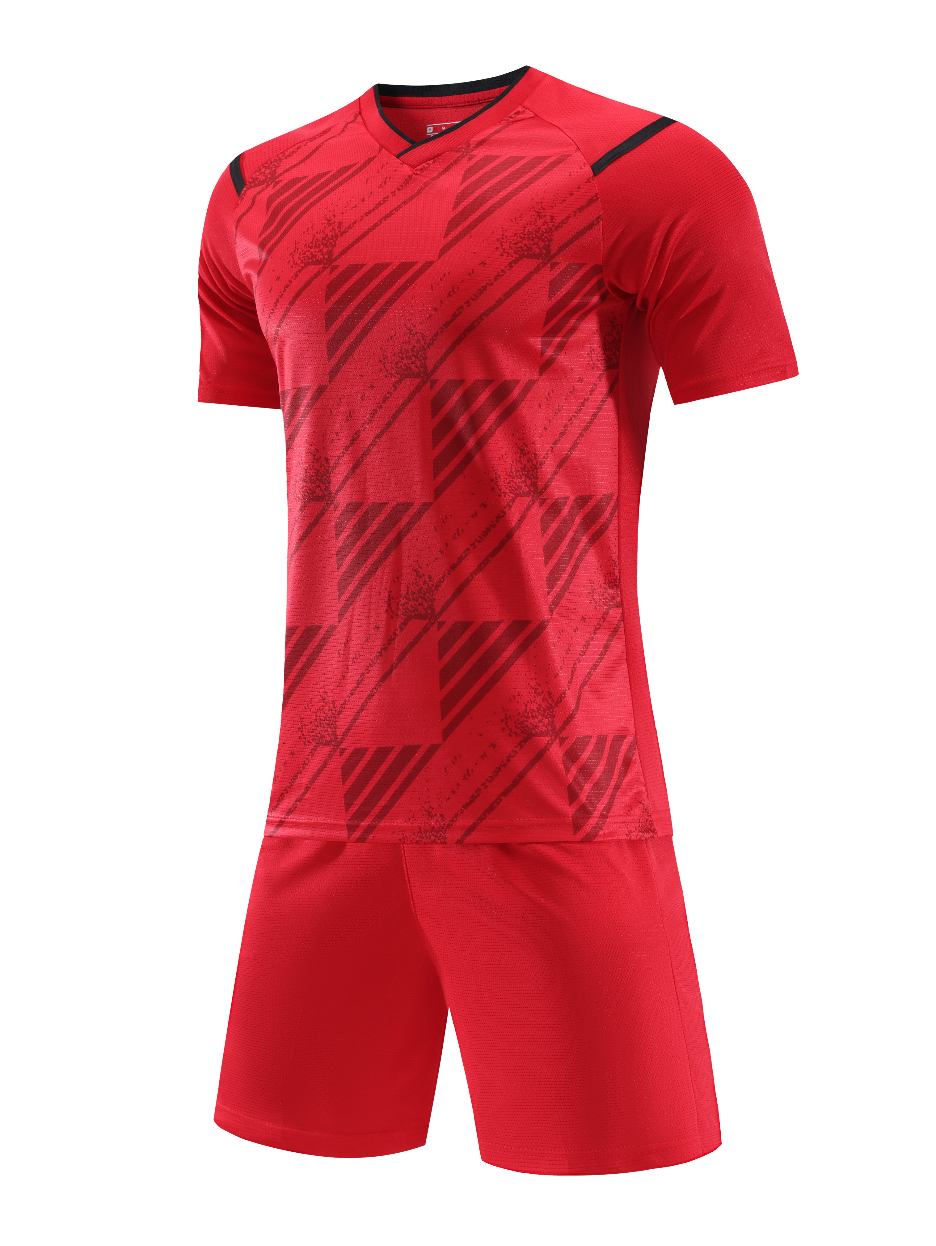 Impact Grid Red Kids Football Kit