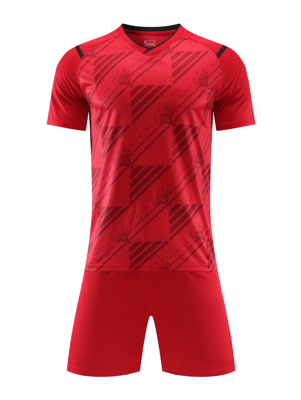 Impact Grid Red Kids Football Kit