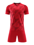 Impact Grid Red Kids Football Kit