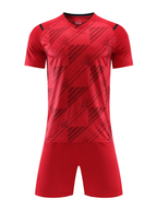 Impact Grid Red Kids Football Kit