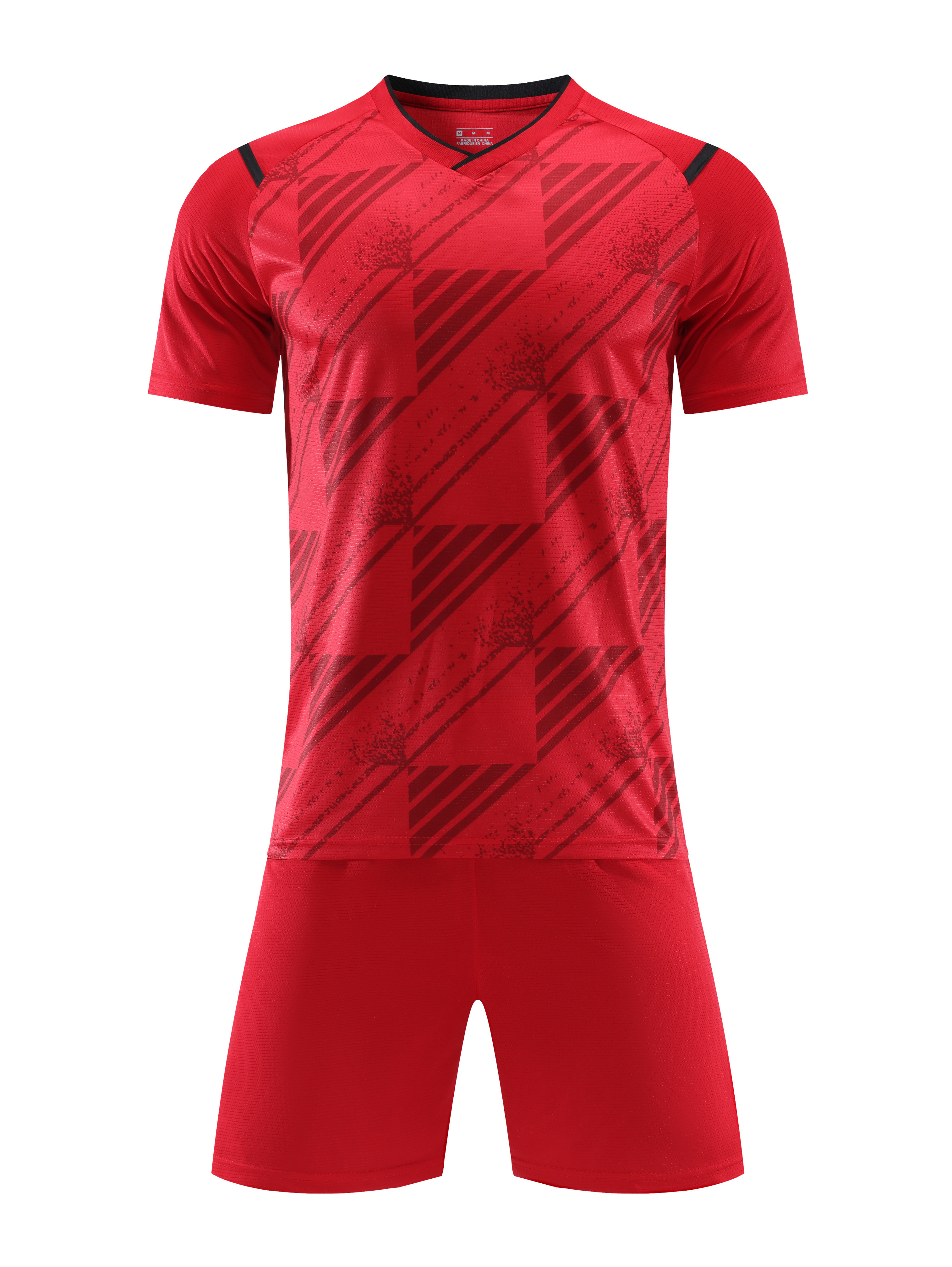 Impact Grid Red Kids Football Kit
