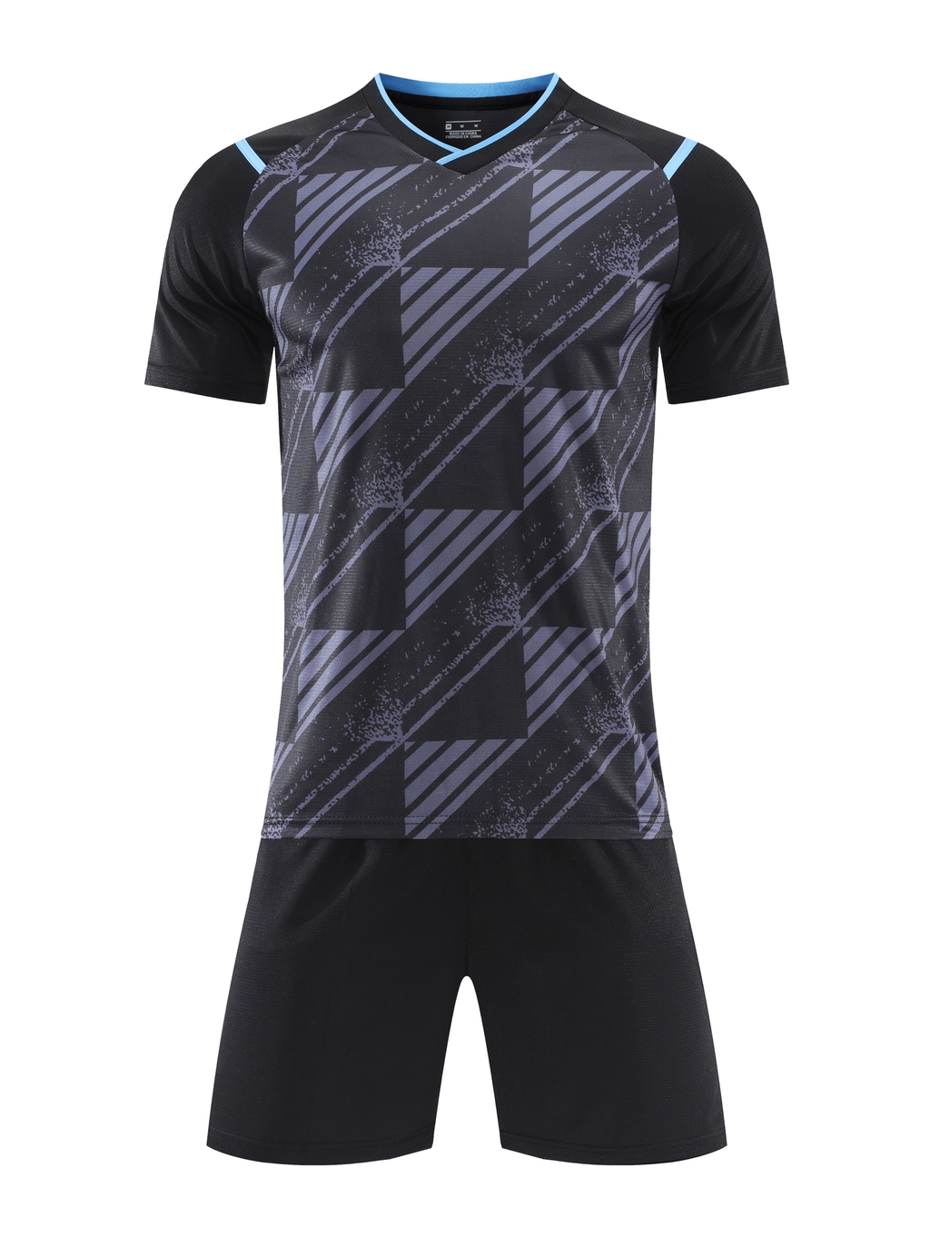 Impact Grid Black Kids Football Kit