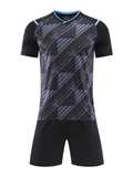 Impact Grid Black Kids Football Kit