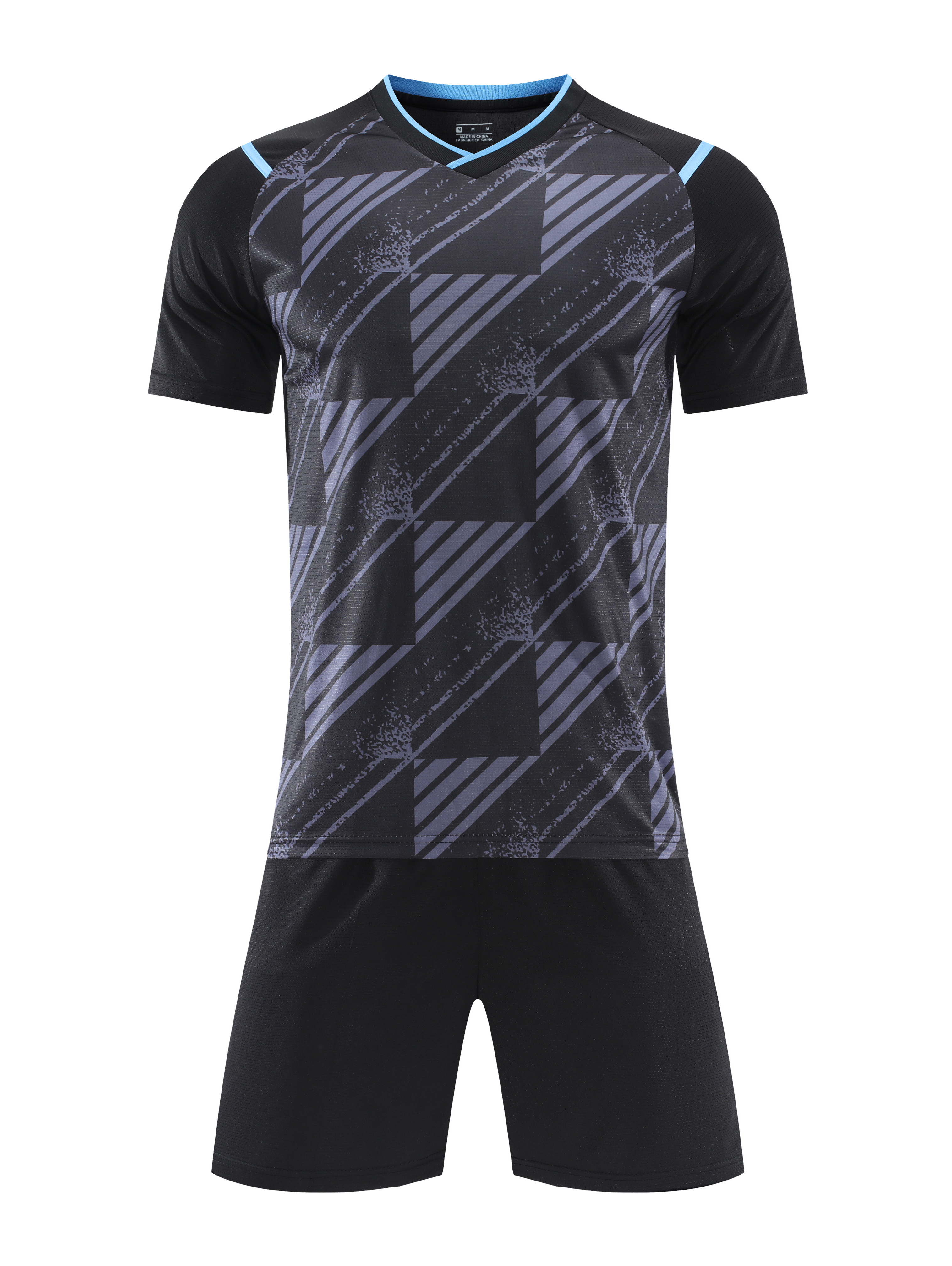 Impact Grid Black Kids Football Kit