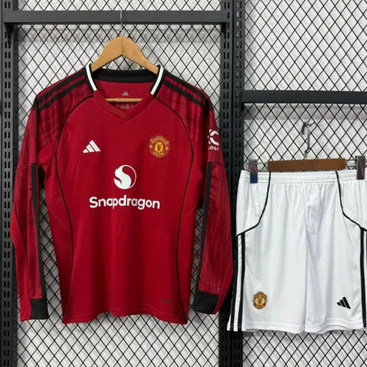 Manchester United 25/26 Home Long Sleeve Kit