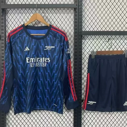 Arsenal 25/26 Blue Away Long Sleeve Kit