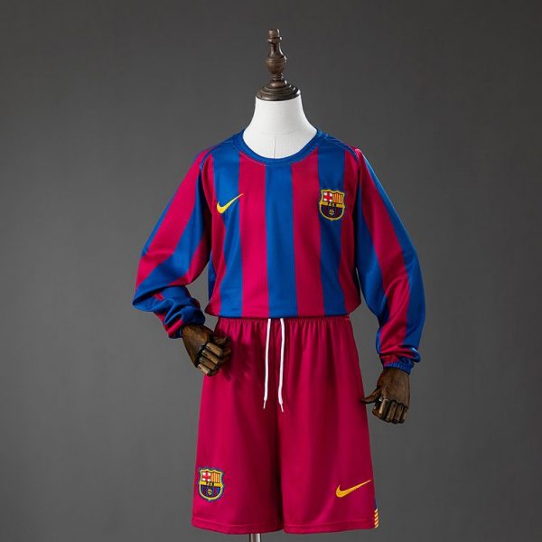 Barcelona 05/06 League Edition Home Long Sleeve Kit