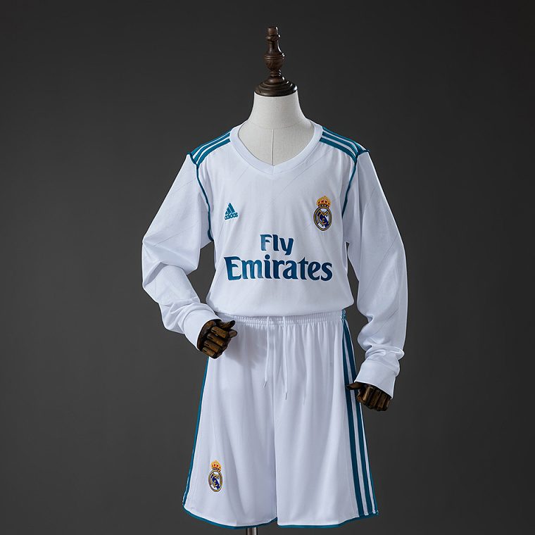 Real Madrid 17/18 Home Long Sleeve Kit